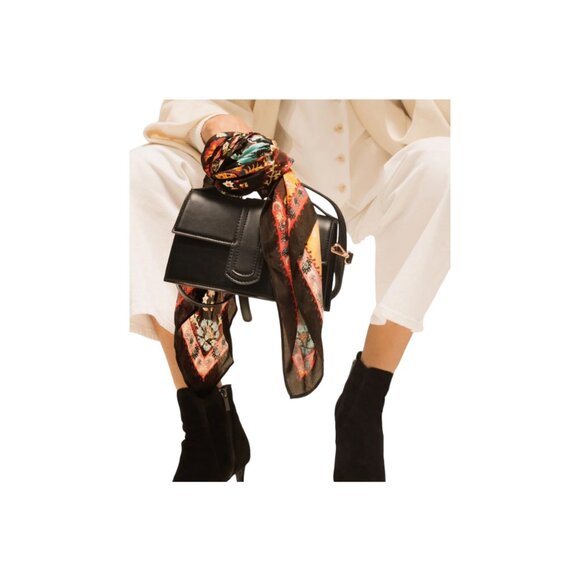 NEW KAYLA + AVA Miranda Top Handle Bag Black with Removable Strap BEAUTIFUL - Picture 6 of 6